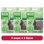 Eco Clean Box Тофу 6 л - 3 вида по 2 броя