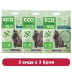 Eco Clean Box Тофу 24 л - 3 вида по 3 броя