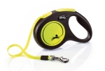 "Flexi NEON" - Автоматичен повод с лента за кучета M - 5м лента, до 25кг L - 5м лента, до 50кг