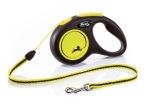 flexi Classic Neon XS Mini- 3м въже, до 8кг - светлоотразителен