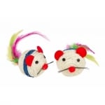 Играчка топка мишле сезал с пера, 5 см