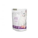Piper Cat Sterilised 100 г пауч - за кастрирани котки със заек / 10 бр.  СТЕК