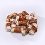 Anipro, пресовани кокали от телешка кожа обвити с патешко месо, 5 см, 1 кг