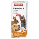 Beaphar Vitamine B 50мл - съдържа 7 витамина, подходящ за кучета, котки, дребни животни, птици
