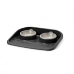 Kомплект за хранене  Butler Happy Planet 45x36x8см, черно