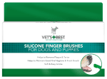 Vet`s Best Dental Finger Brush, 5бр четка за зъби напръстник