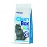 CLEAN BOX Super Premium натурал, постелка за котешка тоалетна, фин бял бентонит, 5 л