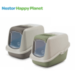 Кот. тоалетна Nestor Happy Planet 56x39x38.5 см, мока/зелено