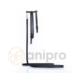 Повод с нагръдник от изк. лента 1.0 см., черен