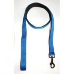 Повод с нагръдник от изк. лента 1.0 см., син