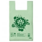 SmartPack Еко торбичка тип Потник, 350x400 мм, 1500 бр зелени