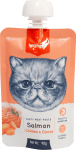 Wanpy Tasty Cat - месна паста сьомга, пиле и морков , 90 г
