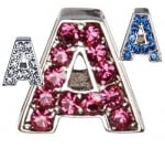  Декоративна буква с брилянти -А