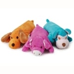 Плюшено куче с бутилка