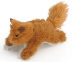 Играчка за котка - катерица от полиестер с котешка билка 9см.