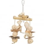 Естествена играчка от бамбук, ратан и дърво 31см.