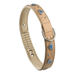 _          GIOTTO C35/76 NAT COLLAR - НАШИЙНИК ЕСТ. КОЖА БЕЖОВ
