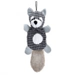 Dog Toy 45cm - плюшена миешка мечка със звук - тъмно сива