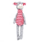 Dog Toy 45cm - плюшено магаре със звук - червено