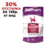 0919 Пауч хапки CAT GEMON 100g - говеждо  и  зеленчуци /котки /