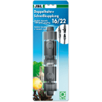 JBL Doppelhahn+Schnellkupplung 16/22 - За свързване, изключване и изключване на маркучи в аквариума