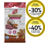 TREAT ND QUINOA DOG SKIN COAT VENISON100g ADULT MED/MAX  - лакомство