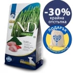 N&D SPIRULINA LAMB PUPPY MINI 2 KG  с агнешко с годжи бери