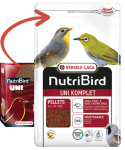 NUTRI BIRD UNI KOMPLET 1KG- ПЪРНОЦ. ЕКСТРУД. ХРАНА ЗА ДРЕБНИ ПТИЦИ 1КГ.
