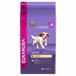 Eukanuba, Small and Medium Puppy, храна за подрастващи кучета, с агне и ориз 12 кг 2.5 кг