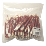 Лакомство за куче мини солети с патица ДЕЛИ СТИКС 50 бр