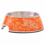 BOWL 05-CP ORANGE DOODLE large