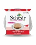Schesir Petit Delice, Мус за котки,С риба тон и говеждо, 2x40g