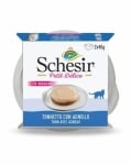 Schesir Petit Delice, Мус за котки,С риба тон и агне, 2x40g