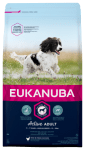 Храна за израснали кученца от средни породи Eukanuba adult medium, 3.00кг 3 kg 18 kg