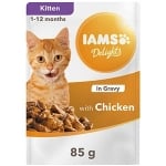 IAMS CAT POUCH KITTEN GRAVY 24x85gr