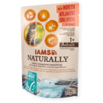 IAMS CAT POUCH  naturally ADULT SALMON gravy 85гр - 1 брой