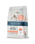Куатро бял 7 кг куче дребни породи със сьомга