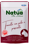 Natua 0617 пауч котка Риба тон, пиле и шунка в желе 70 гр