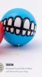 ROGZ GRS02F GRINZ SQUEAKY BALL TURQ M