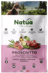 Natua суха храна кастрирани котки прошуто  350г