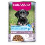 EUK DOG CAN LC PUP TRUT&SWPT 400g