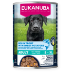 EUK DOG CAN LC AD TRUT&SWPT 400g