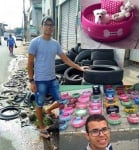 Младо момче превръща стари гуми в красиви и уютни легла за домашни любимци