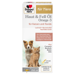 Допелхерц Омега-3 масло за кожа и козина за котки и кучета - богато на есенциални мастни киселини