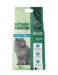 Eco Clean Box - Тоалетна за котки - котешка постелка от дървесни фибри /на пелети/