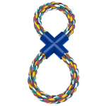 Играчка памучно въже осморка за кучета