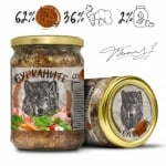 Бурканите - зверската храна за кучета. Стерилизирани говеждо и зеленчуци. - 8 броя x 510 гр.