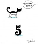 Котка като номер 5