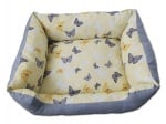 2 в 1 Двулицево легло за кучета или котки ПЕПЕРУДА + подарък възглавничка кокалче - 100% памук Ранфорс