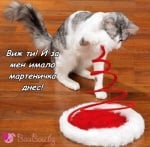 Мартеничка за моето коте